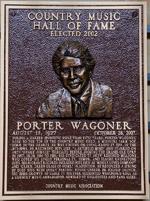 Porter Wagoner Hall of Fame Plaque